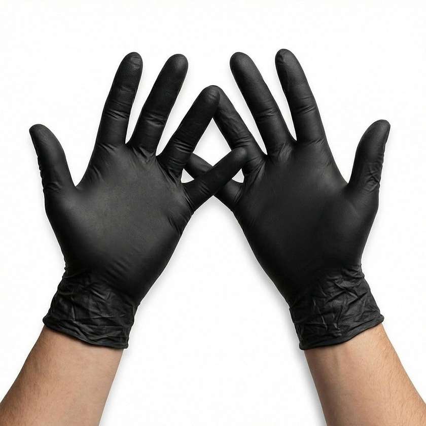 Black - Nitrile gloves (10 pcs)