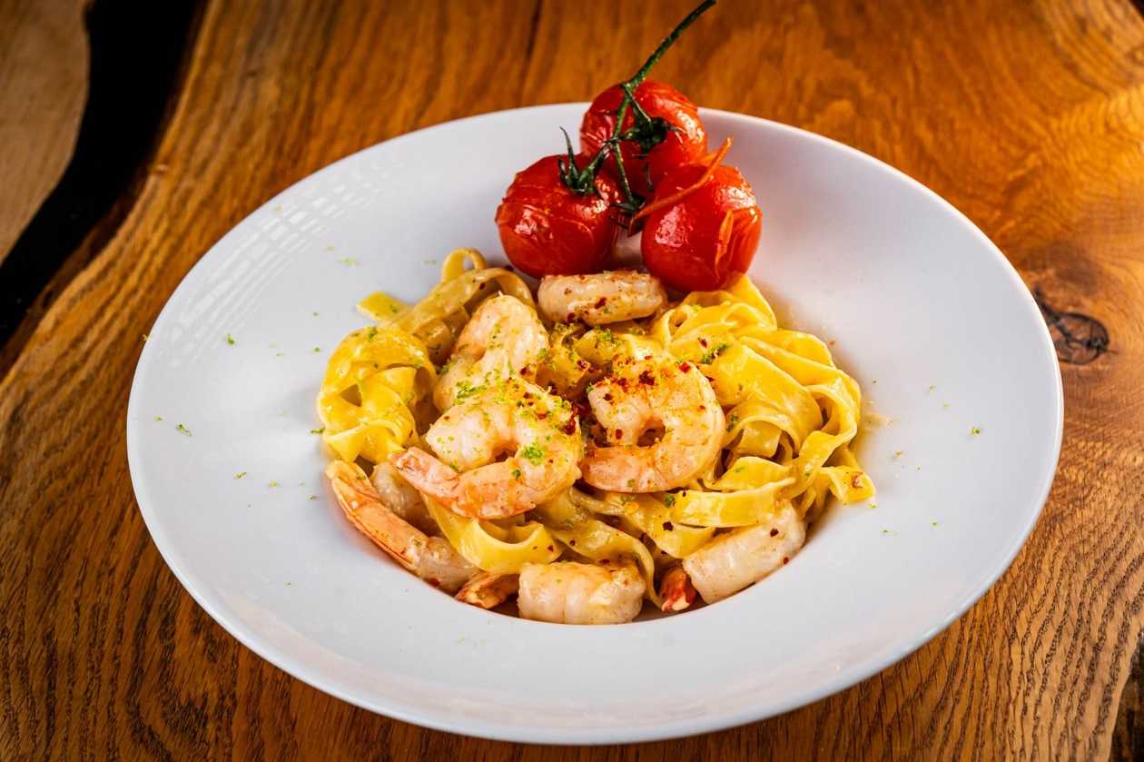 Tagliatelle cu creveti