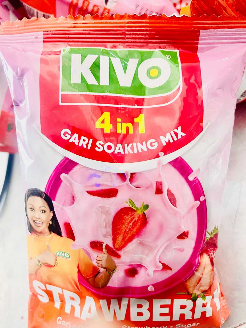 KIVO 4 in 1 Gari Soaking Mix Strawberry 🍓