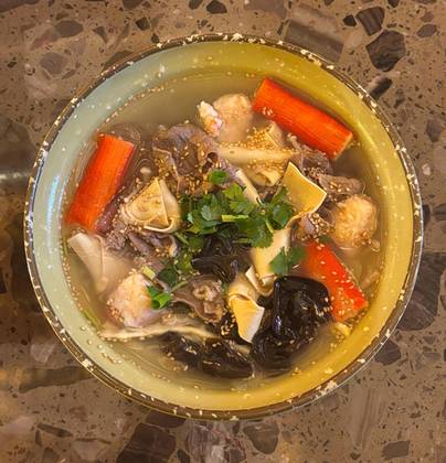 32. Clear Broth Beef and Seafood Menu