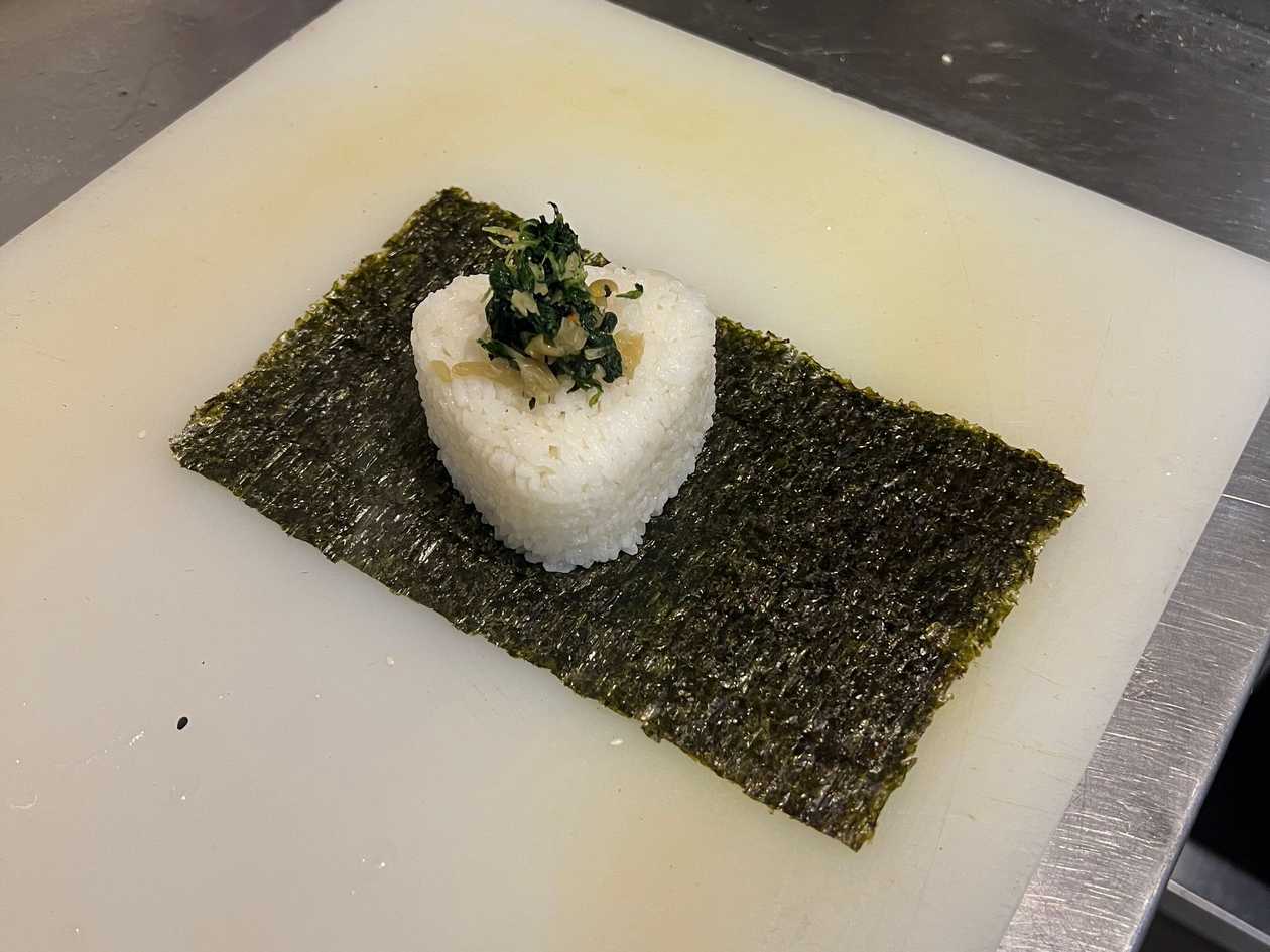 Spinach Onigiri
