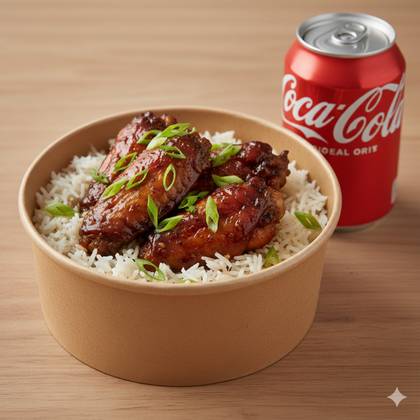 MENIU Aripioare Asiatice, orez si bautura racoritoare