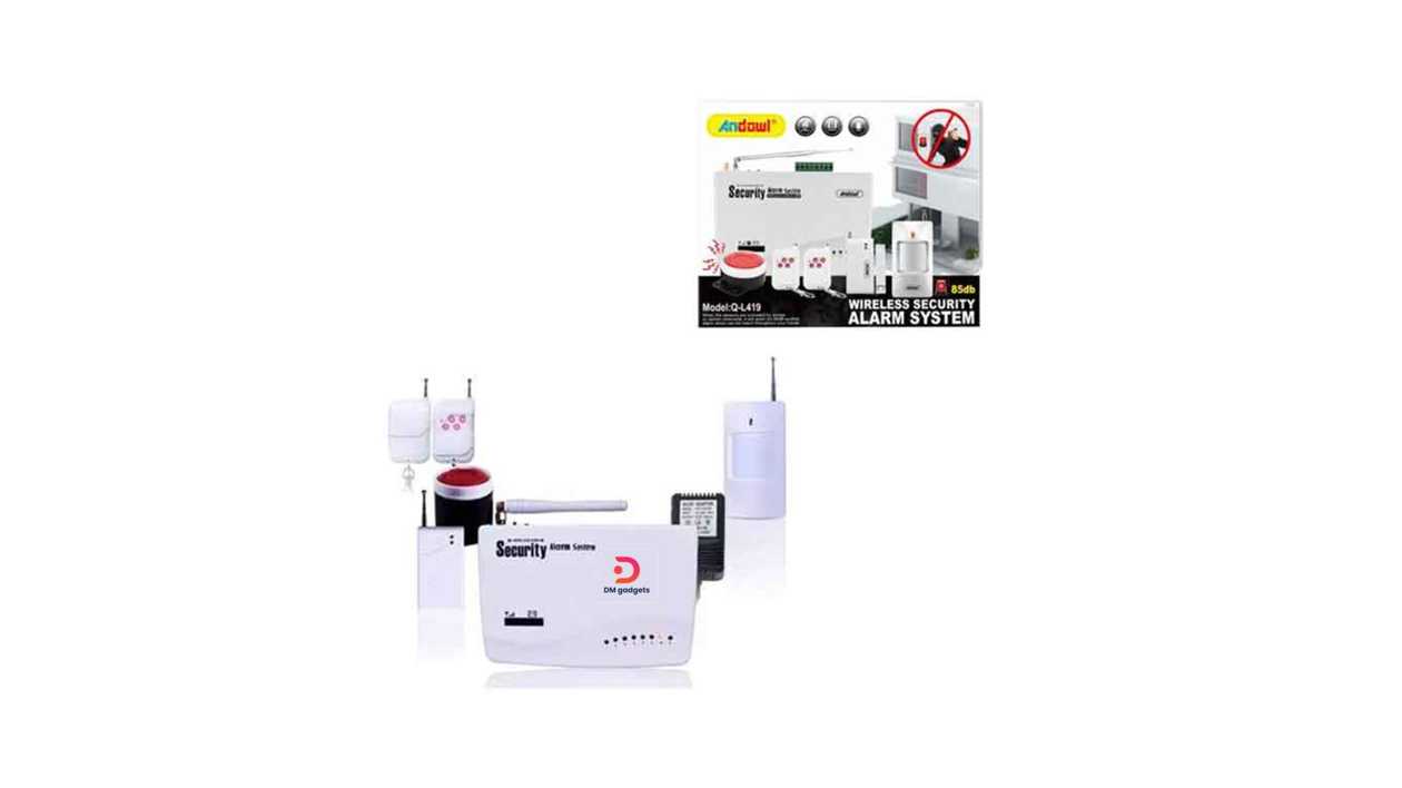 #642AL-9#Andowl®Q-L419 85db Security Wireless GSM Alarm System – White