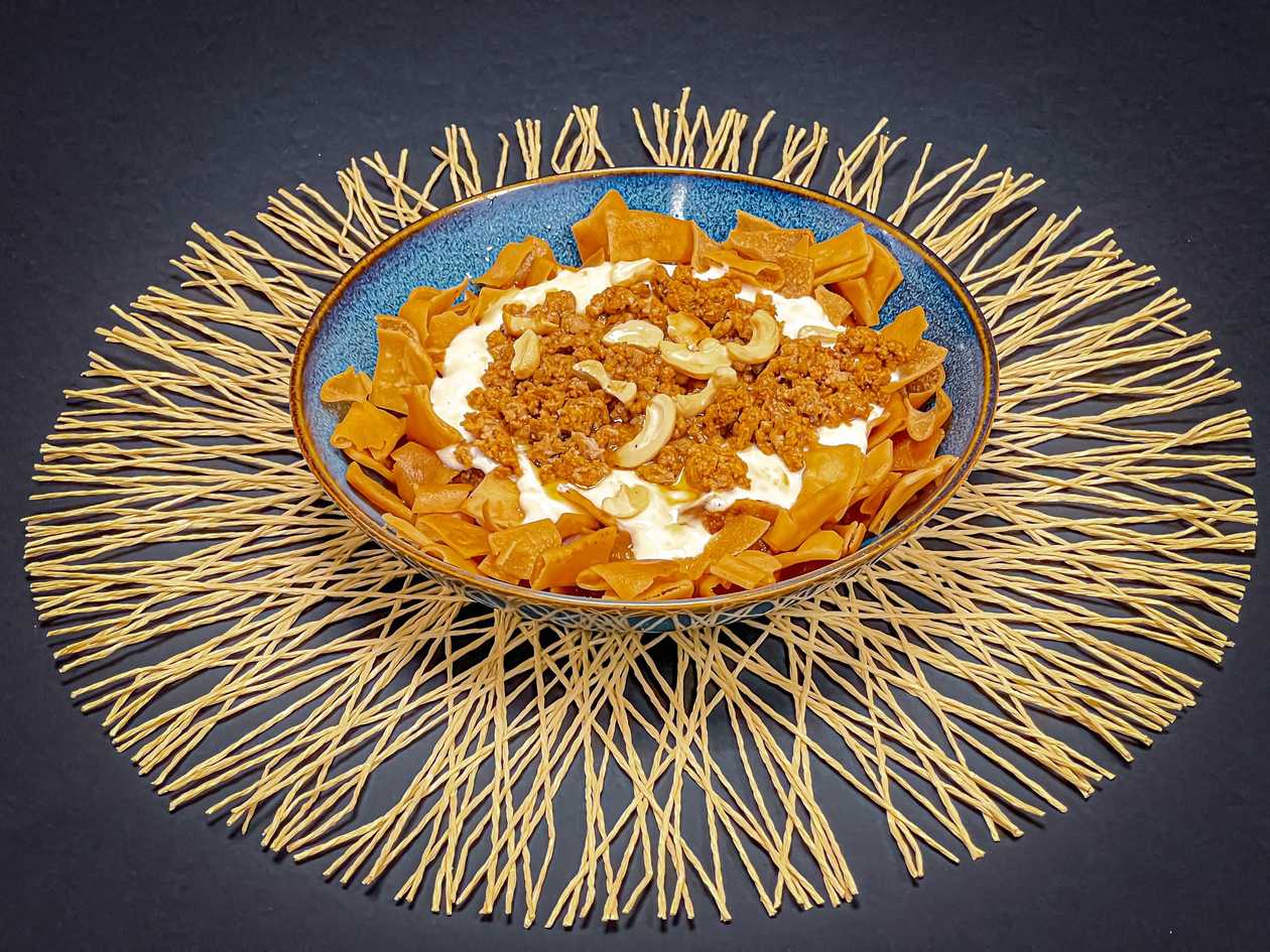 Eggplant Fatteh