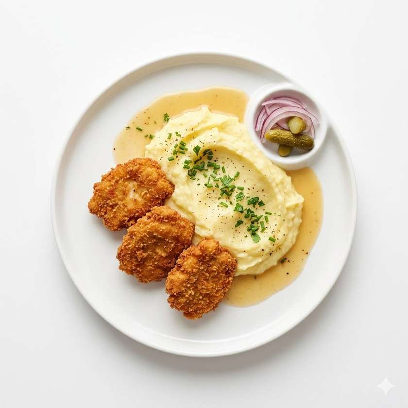 Vyprážané kuracie rezne, zemiakový šalát