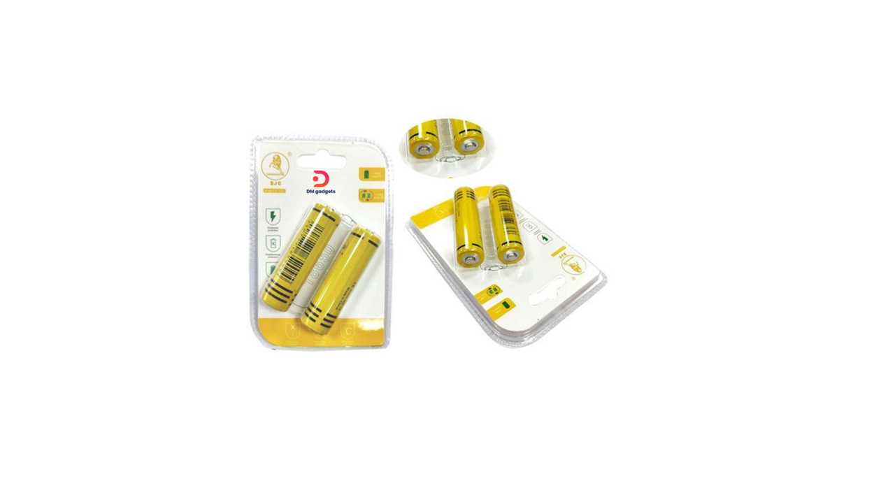 #628P#EJC®Rechargeable Lithium Battery 3.7V 3000mAh Set of 2