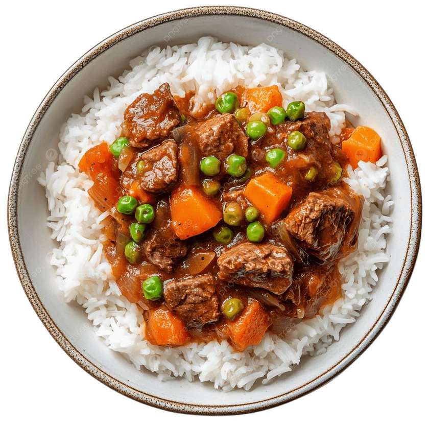 Plain rice with Chicken/Beef/Fish
