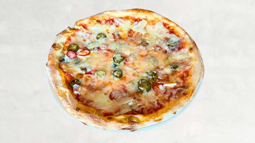 Pizza Quattro Formaggi Piccante