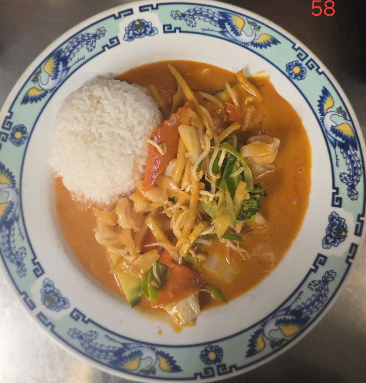 Cà Ri Tôm, Cơm Trắng