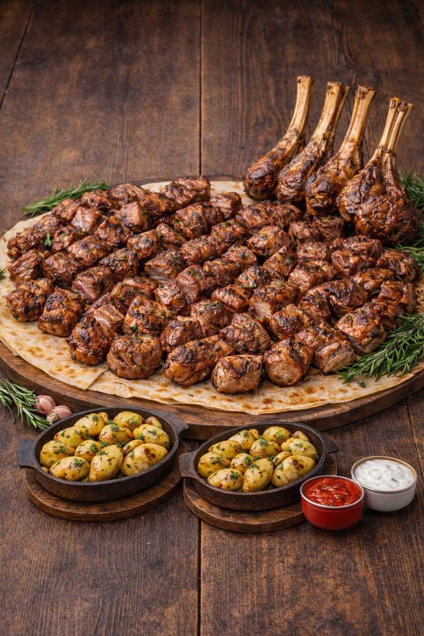 Large Lamb and Veal Platter for Your Celebration