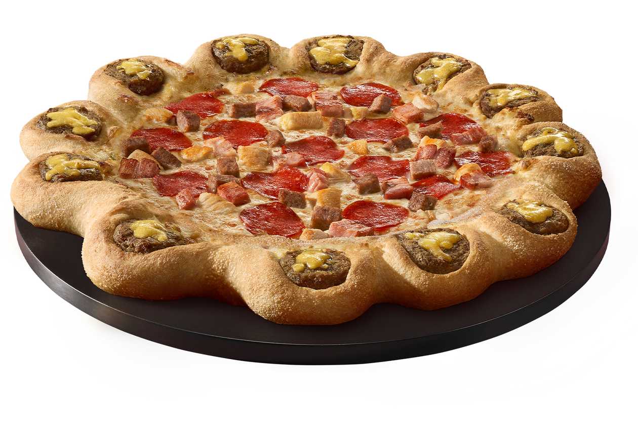 Meat Lovers Cheeseburger Crown Pizza Mini