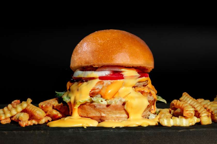 Chicken Burger & Fries