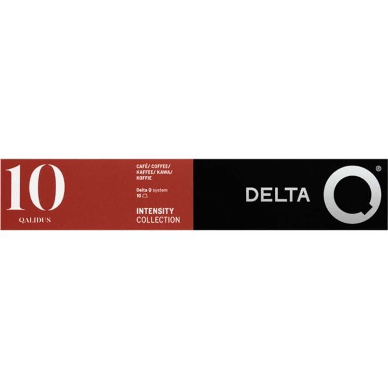 Delta Q Café Qualidus Intensidade 10 embalagem 10 cápsulas