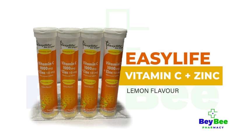 EFF.  VITAMIN C (1G) + ZINC (15MG)  20'S (EASYLIFE )