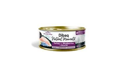 Dibaq Natural Moments 5 STAR Turkey and Blueberry Cat Food for Sterilized Cats 70g