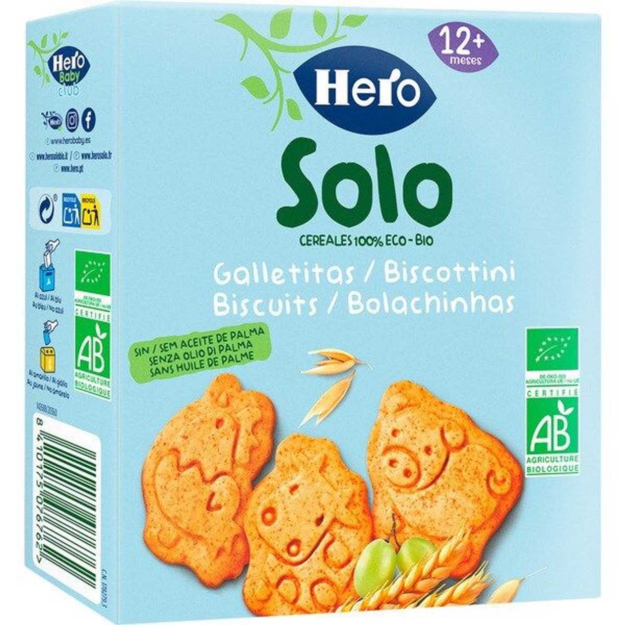 Hero Bolachinhas Animais Bio embalagem 100 g