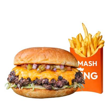 Combo cheeseburger