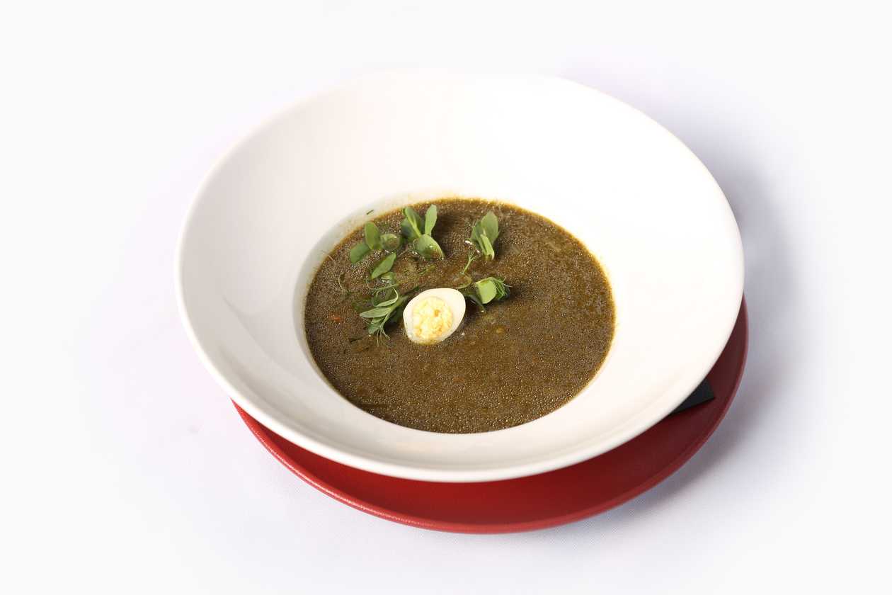Sour Cabbage Soup with Quail Eggs (3)