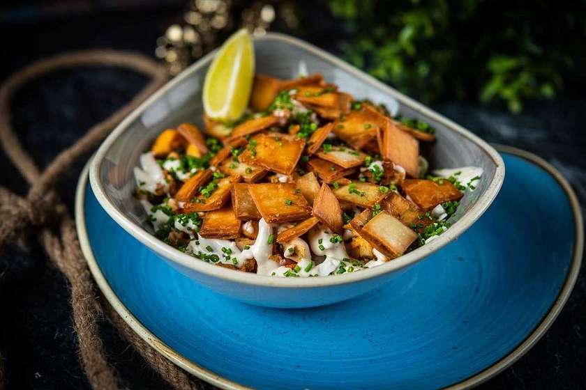 Mexican Caesar salad with chicken