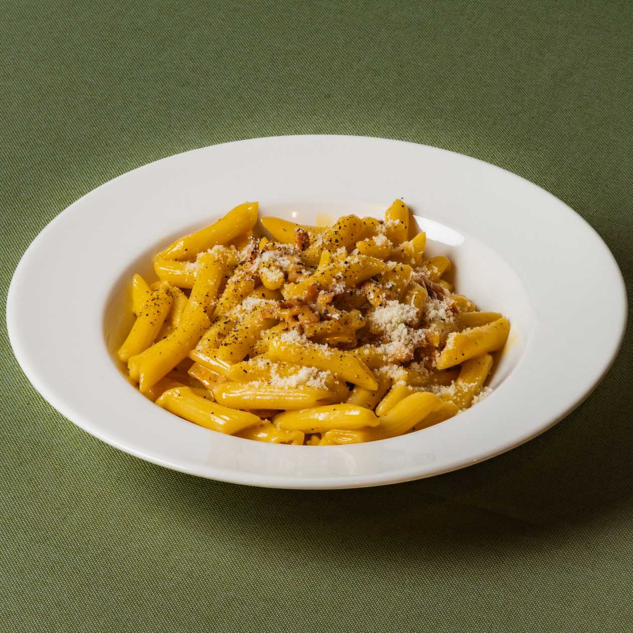Penne carbonara