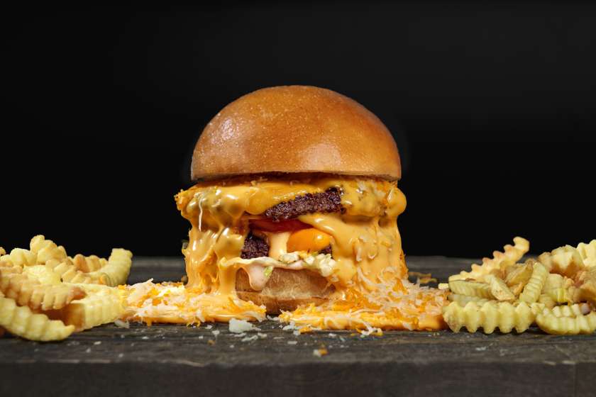 Extra Cheese Burger & Fries