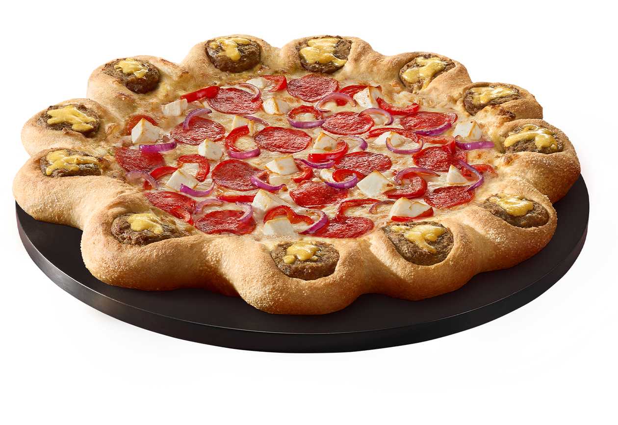 Medium Pepperoni & Feta Cheeseburger Crown Pizza