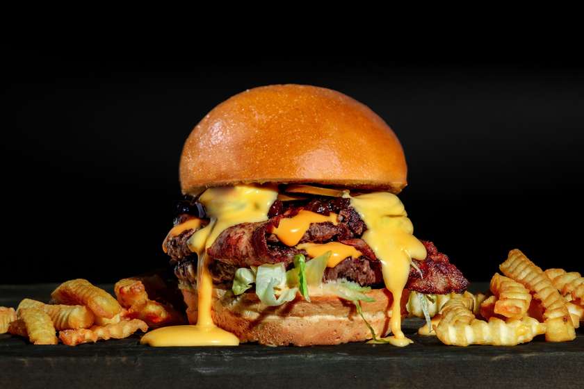 Sweet and Spicy Burger & Fries