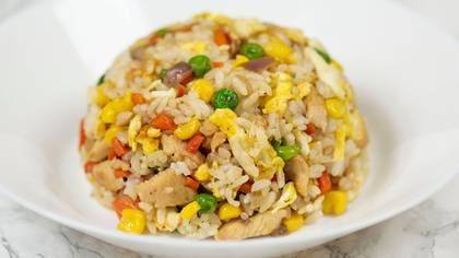 Steamed Chicken Breast Egg Fried Rice