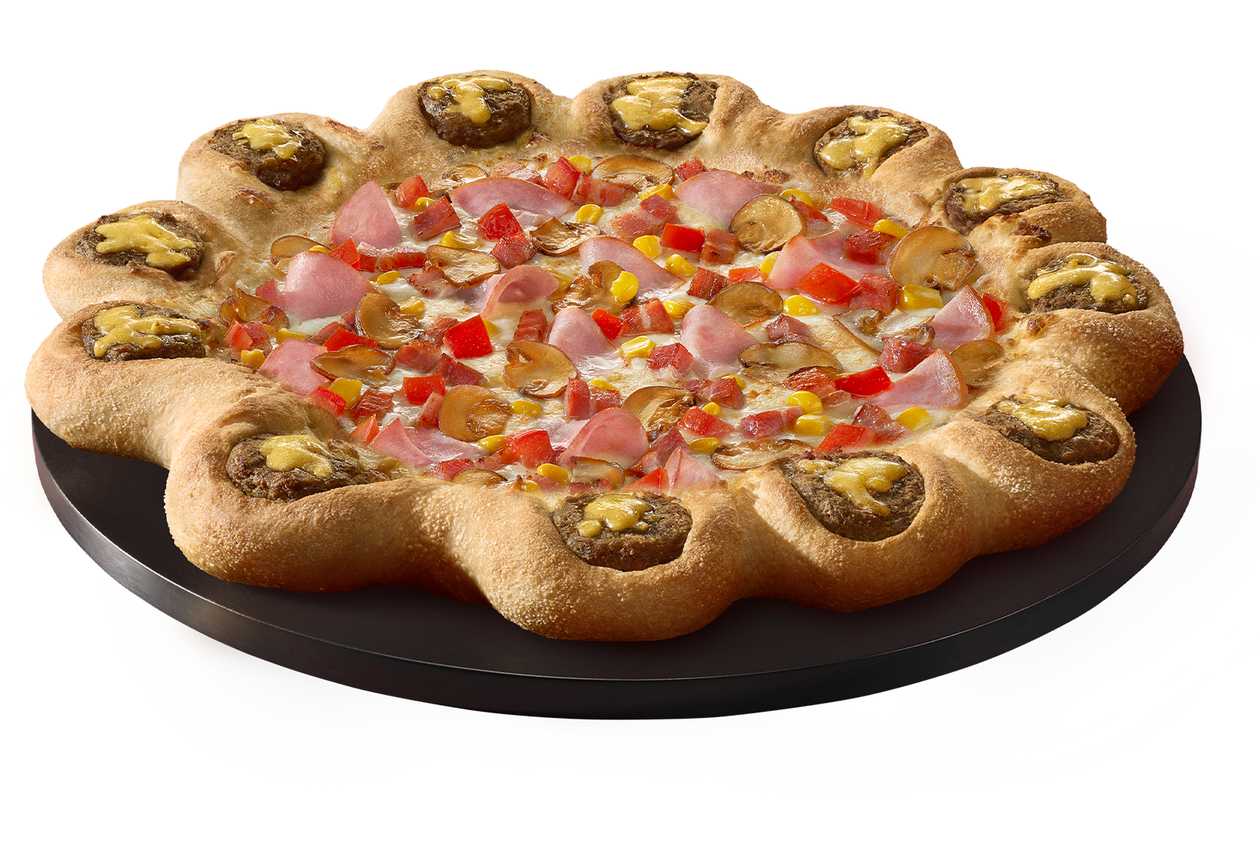 Medium Ham & Bacon Cheeseburger Crown Pizza