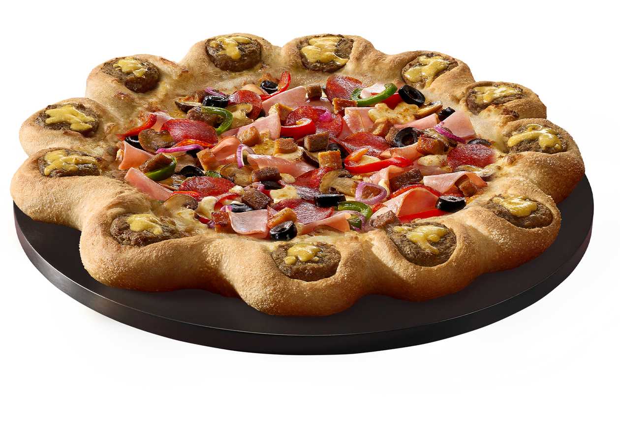 Super Supreme Cheeseburger Crown Pizza Small