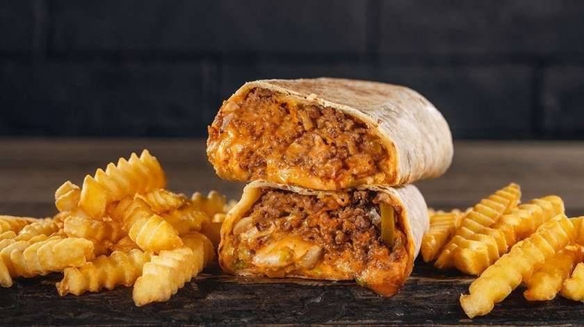 Mexican Burrito & Fries