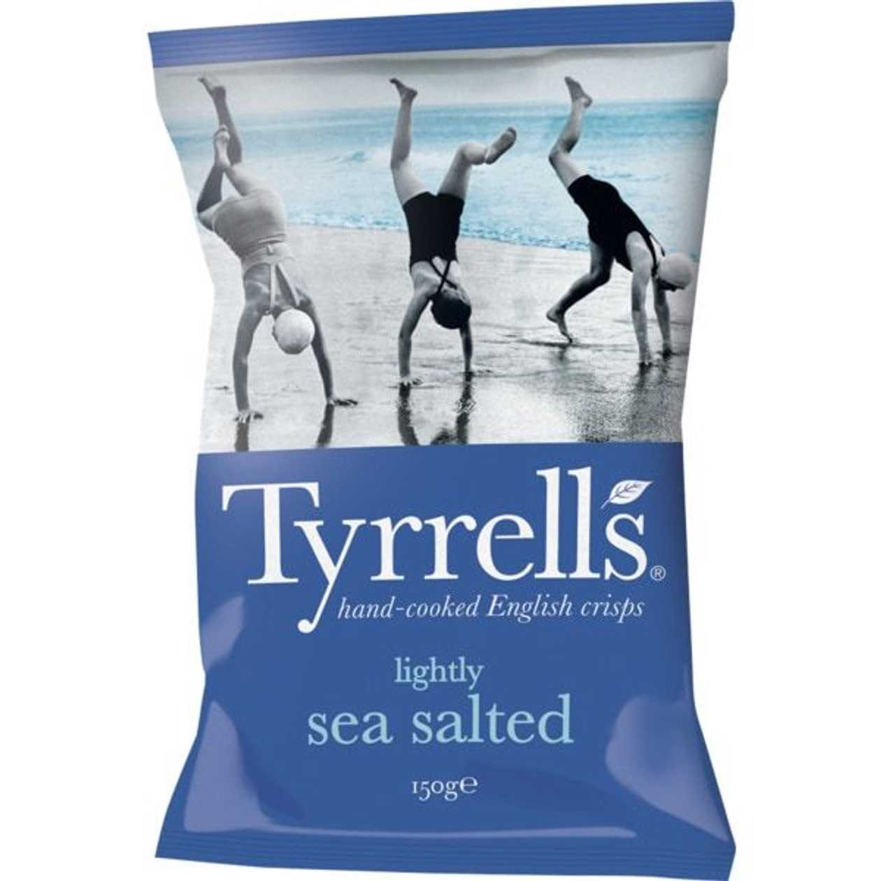 Tyrrell's Batatas Fritas com Sal Marinho embalagem 150 g