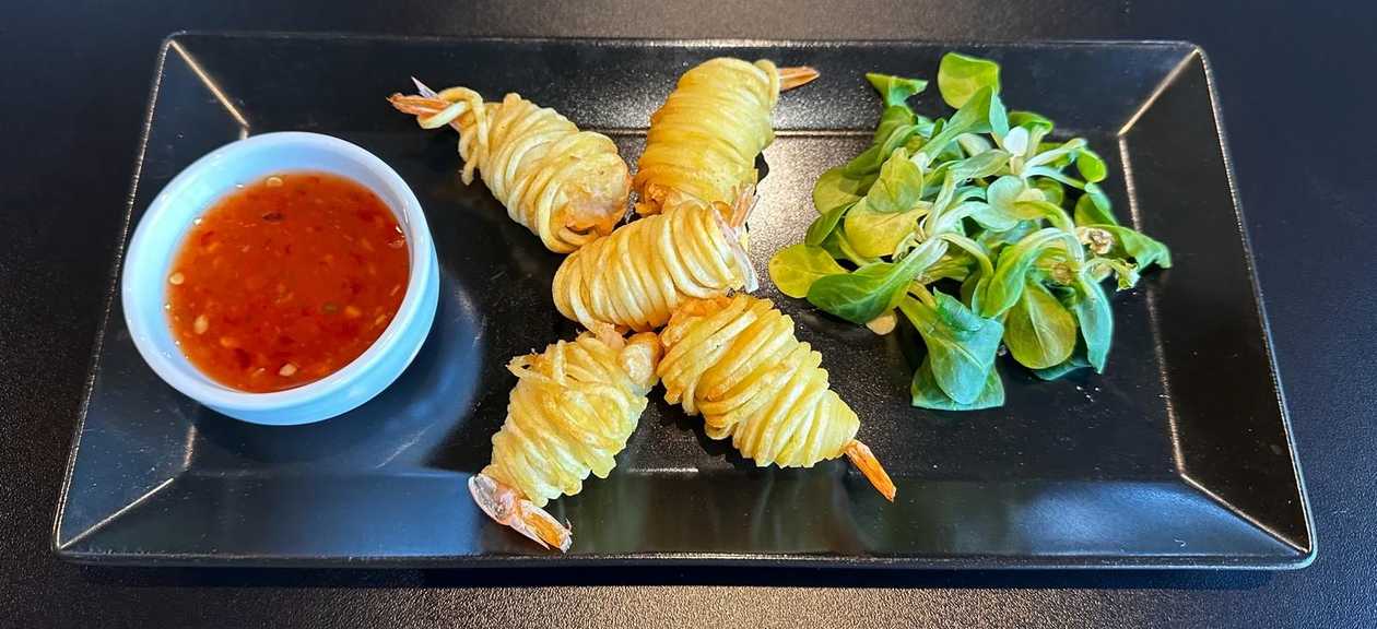 Creveti in Cuib de Cartofi