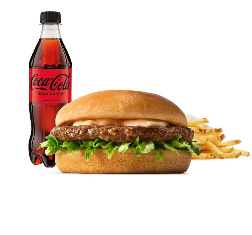 Hamburger w zestawie