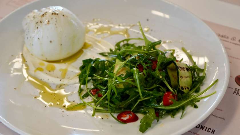 DOP Buffalo Burrata with Zucchini