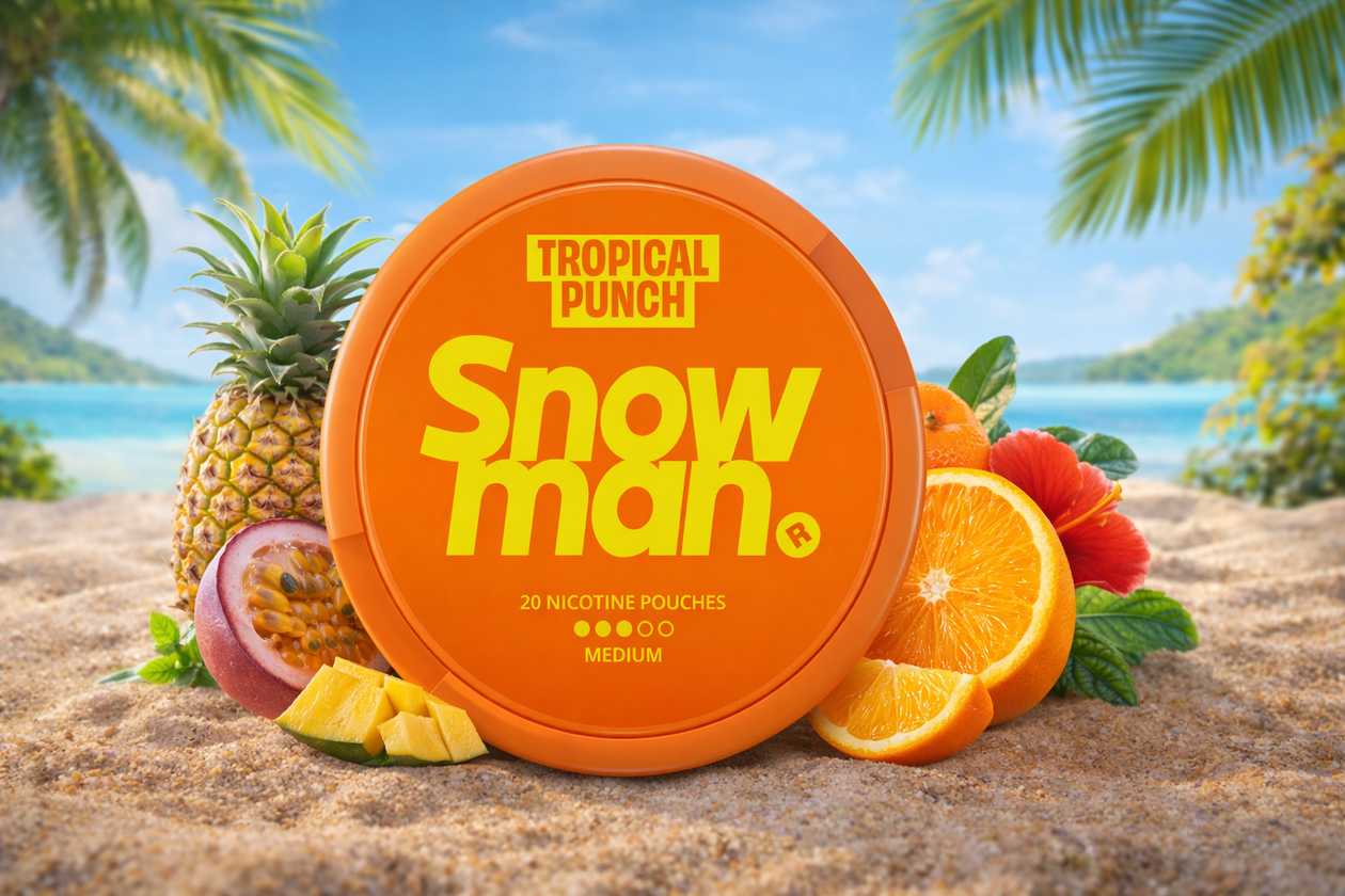 Snowman Tropical Punch  (Tropik Meyvələr) Medium (9mg)  Nicopods