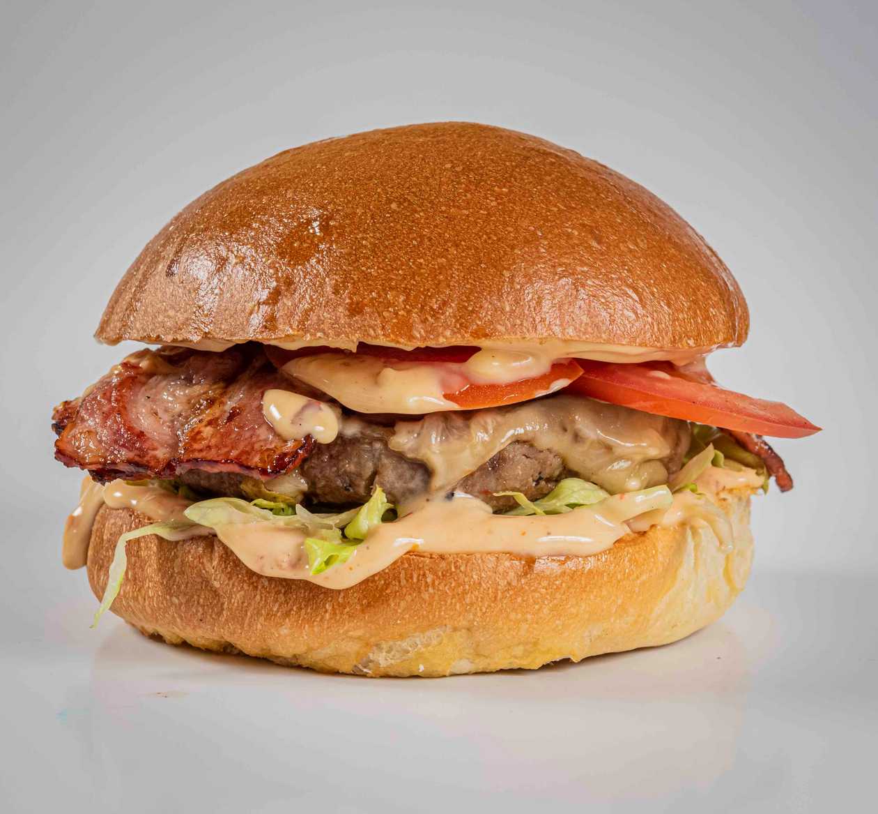 BLT Burger with Spicy Mayo