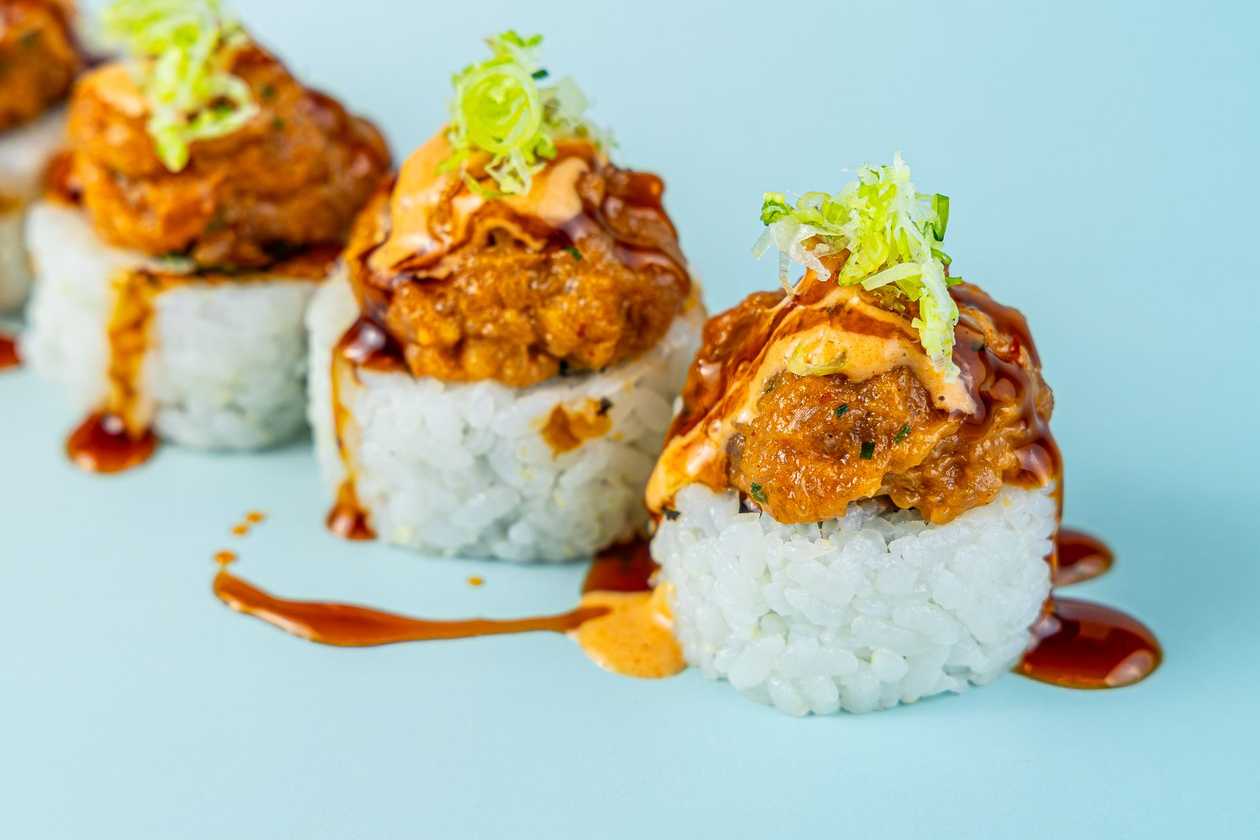 Crab Maki with Tuna Tartare