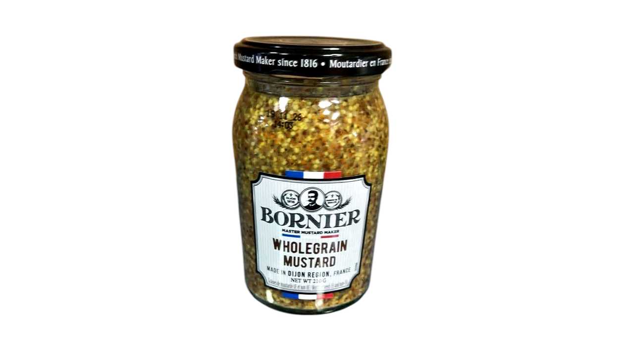 210 G Of Whole Grain Mustard /Bornier/ Dijon