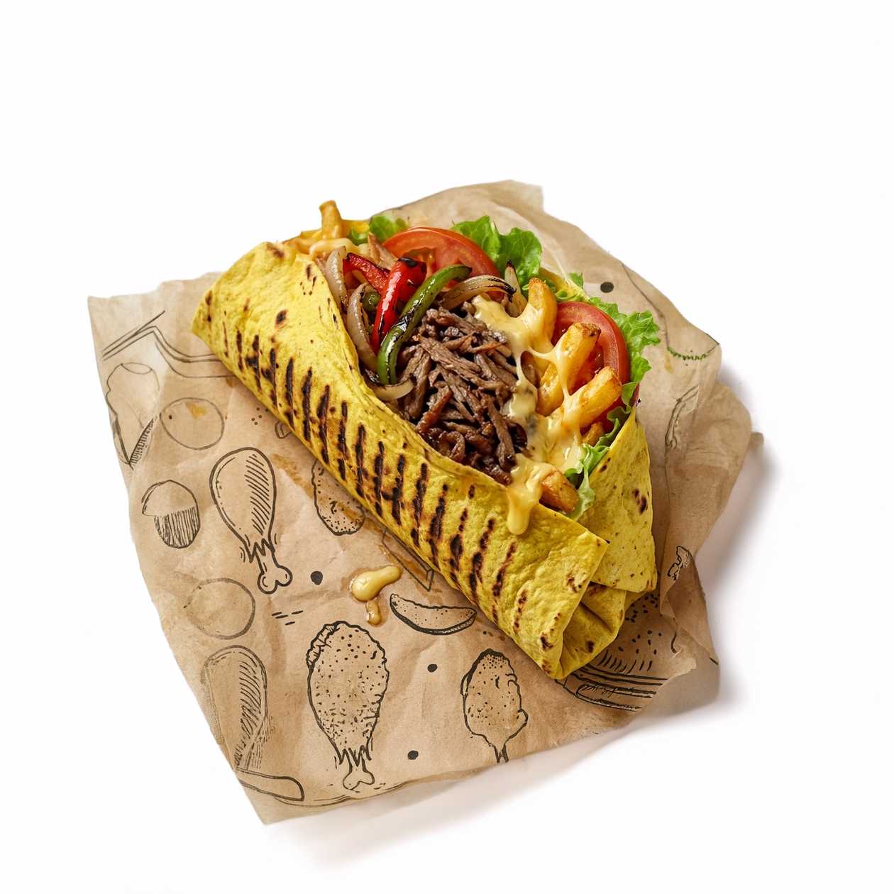 Cheesy Beef Shawarma