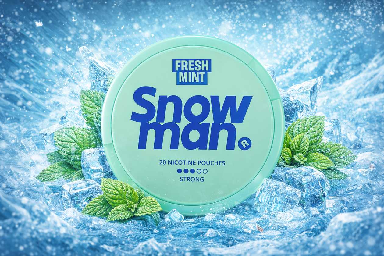 Snowman  Fresh Mint (Təravətli Nanə) 12mg (strong)  Nicopods