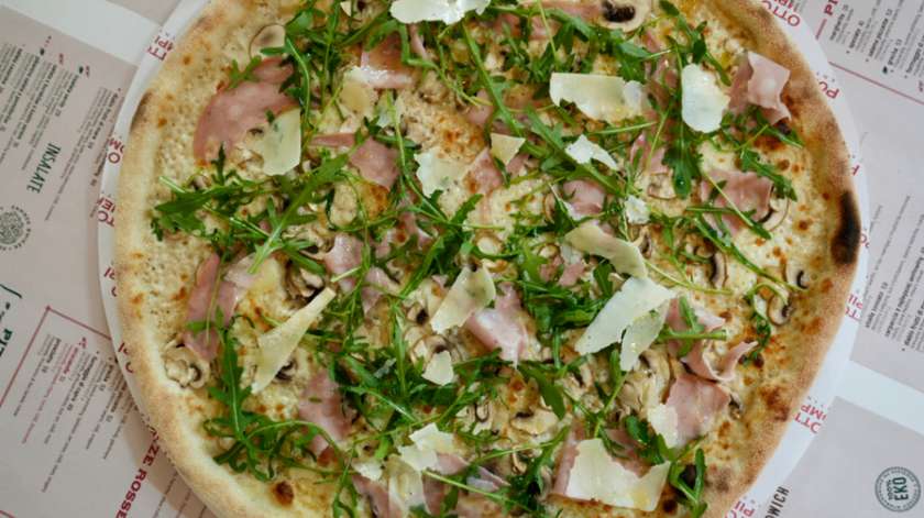 White Mortadella Truffle Pizza
