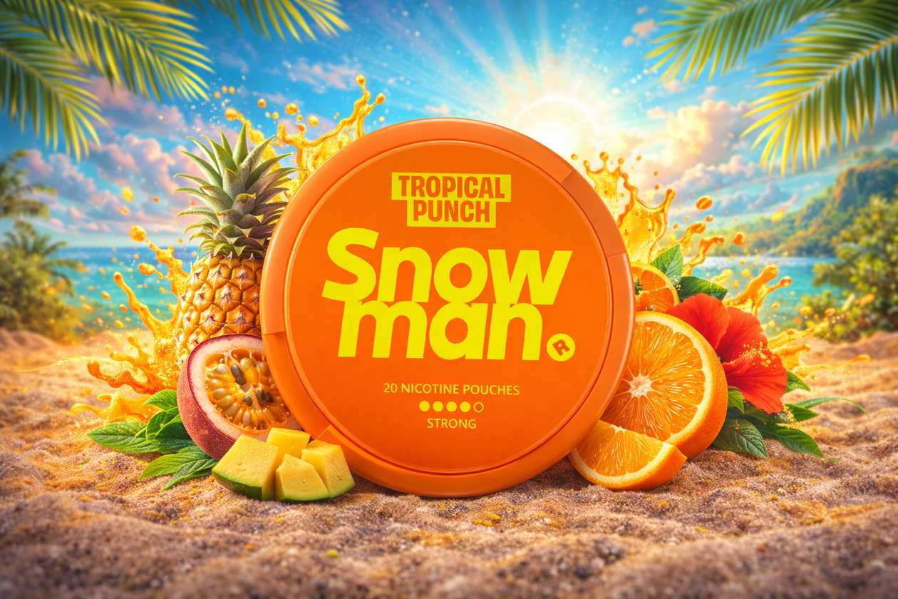Snowman Tropical Punch  (Tropik Meyvələr) Strong (12mg)  Nicopods