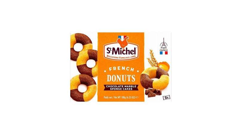 Buy St. Michel French Donuts Chocolate Marble Sponge Cakes 180g