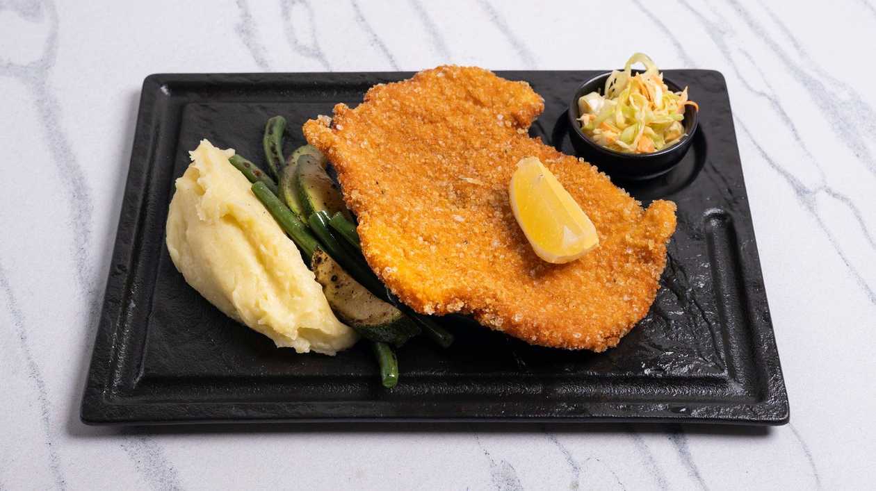Viennese Schnitzel + Coleslaw