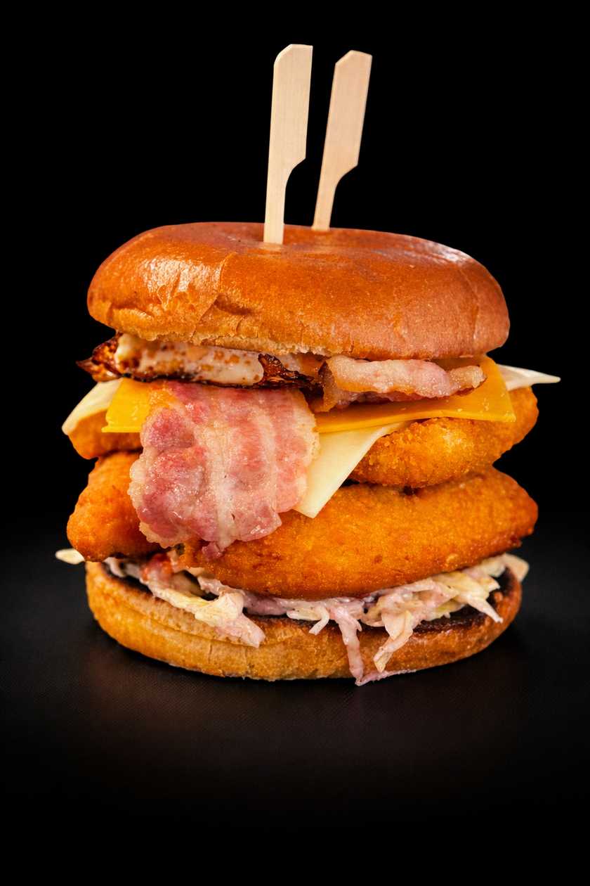 Crispy King Burger – 450 g (MENU)