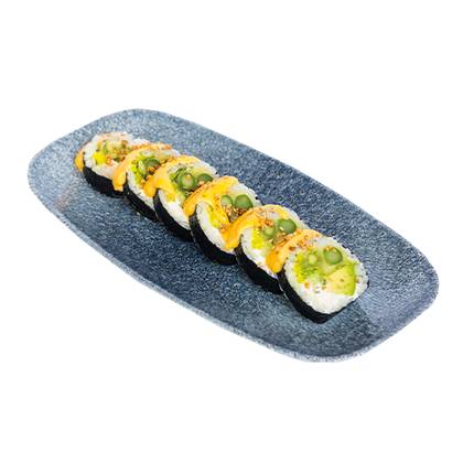 Futomaki ze szparagami w tempurze z cheddarem