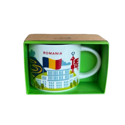 Cana ceramica cu Romania