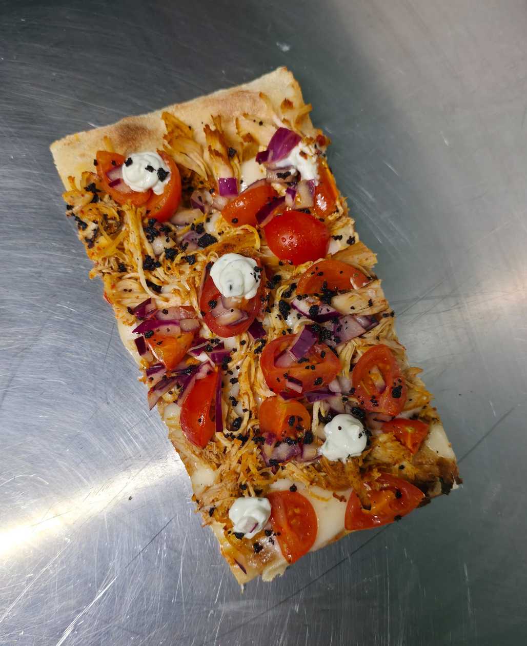 Pulled Chicken Pizza Slice
