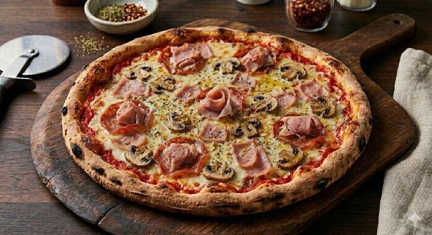 Prosciutto e funghi 32cm